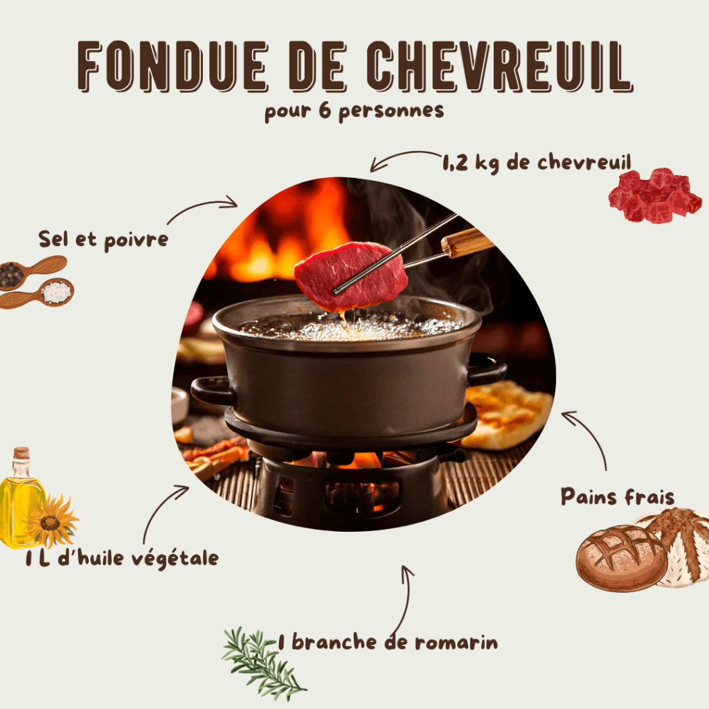 recette fondu de chevreuil