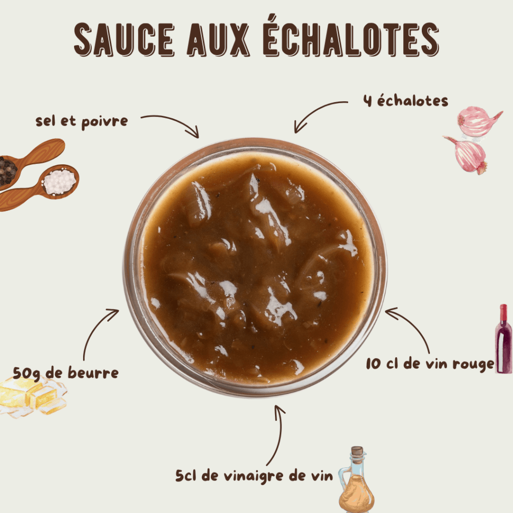 sauce échalotes